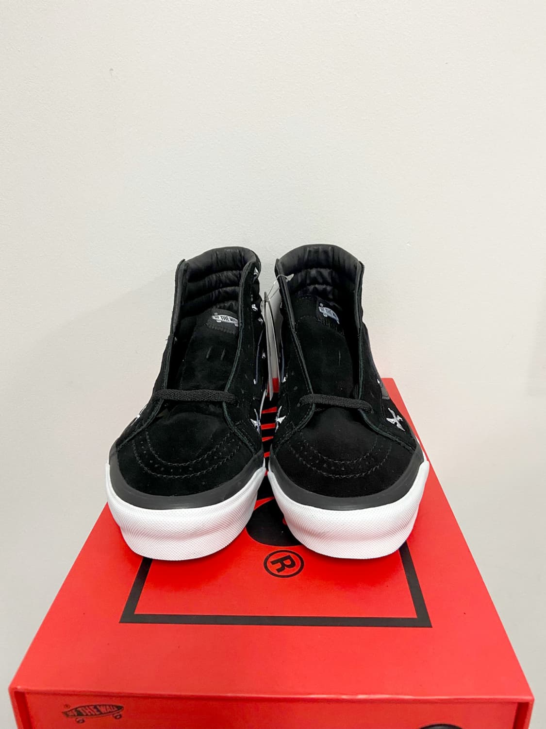 [275 280] 반스볼트 X 더블탭스 WTAPS 스케이트하이 본즈 블랙 상품이미지3
