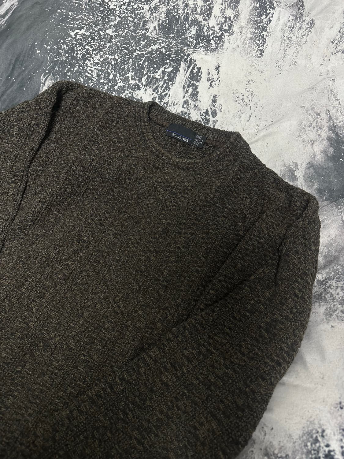 빈티지 텍스쳐 다크브라운 니트 상품이미지4