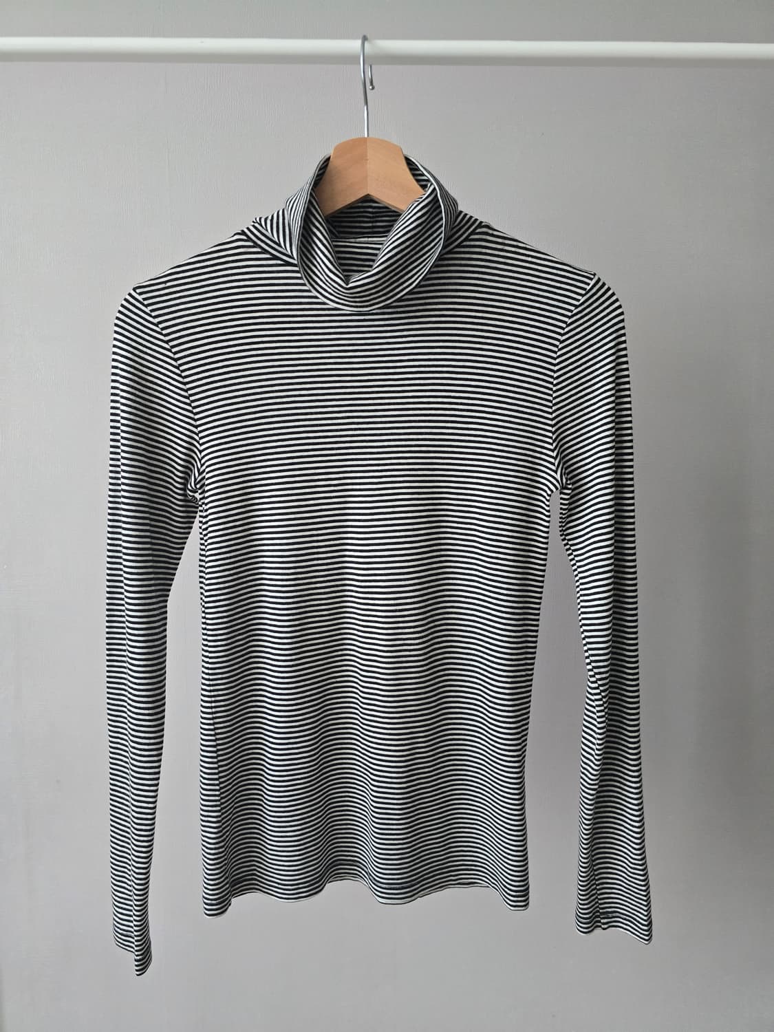 LA MARINE FRANÇAISE 스트라이프 텐셀 목폴라 니트 상품이미지1