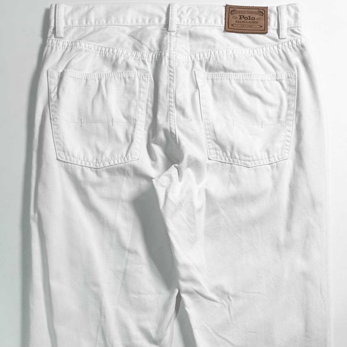 폴로 랄프로렌 화이트 코튼 팬츠 상품이미지4