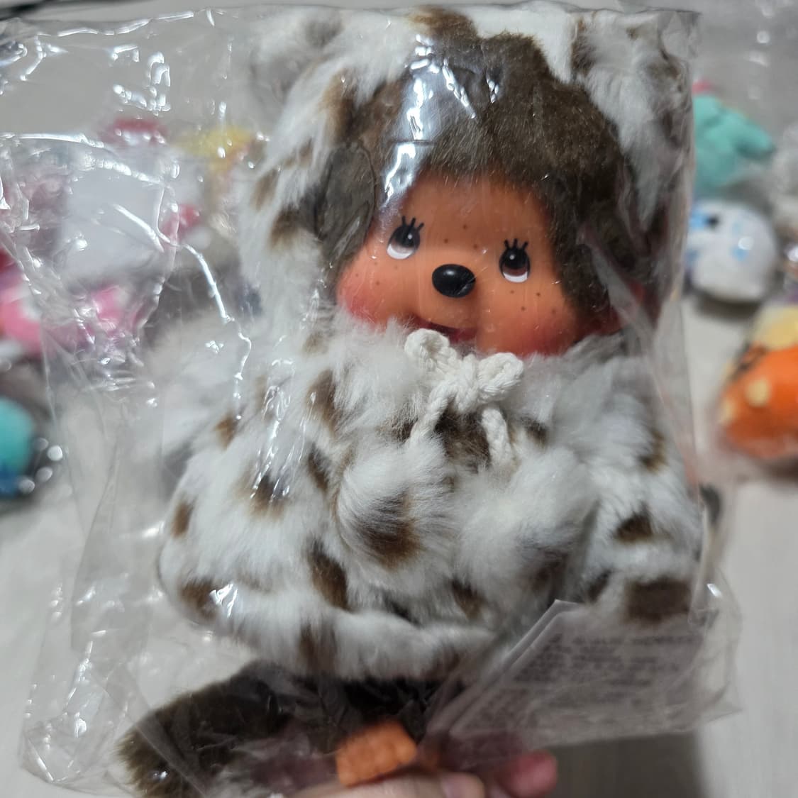 레오파드 화이트 몬치치 인형 상품이미지1