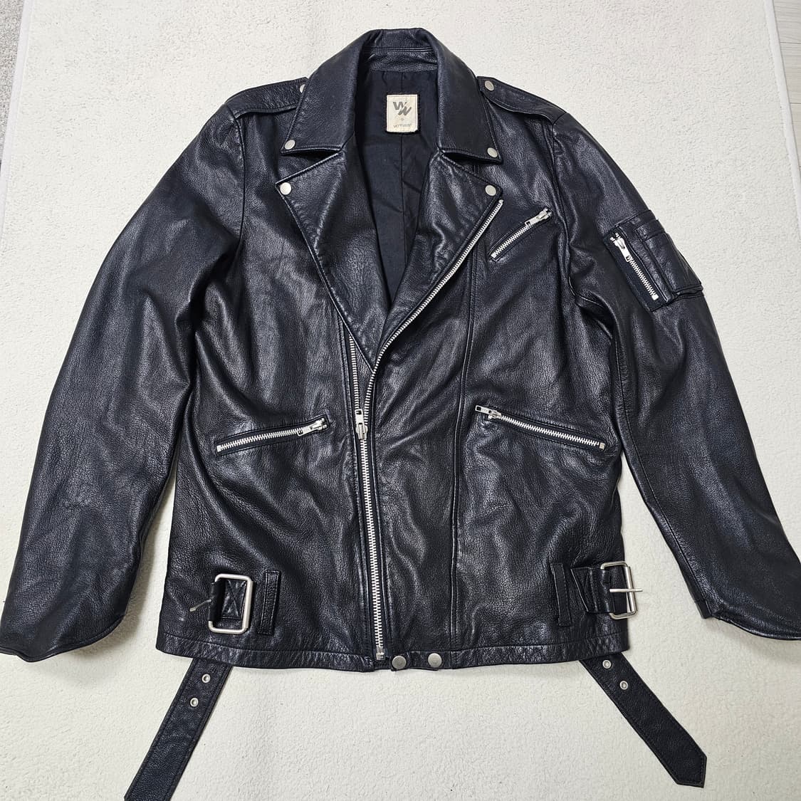 L 남자 양가죽 라이더 가죽 자켓 상품이미지1