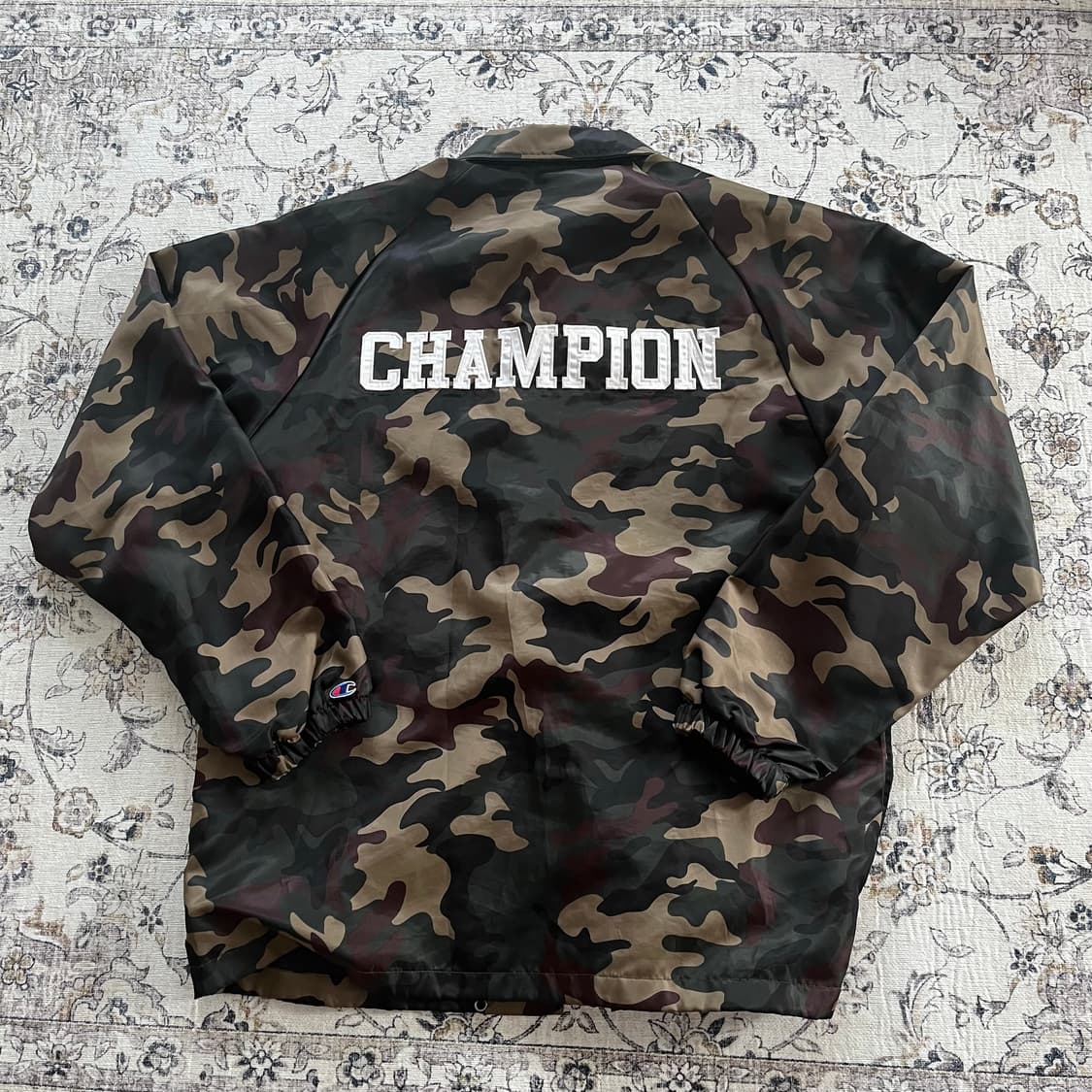 챔피온 빅로고 카모 코치자켓 상품이미지3