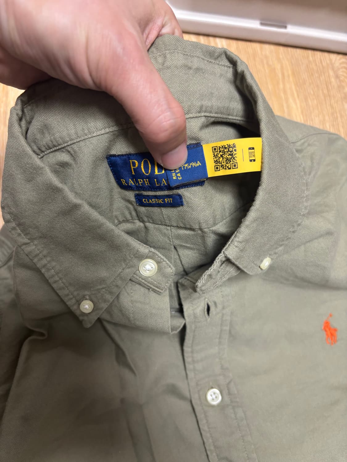 폴로 랄프로렌 클래식핏 셔츠 M 카키 / 폴로 셔츠 상품이미지5
