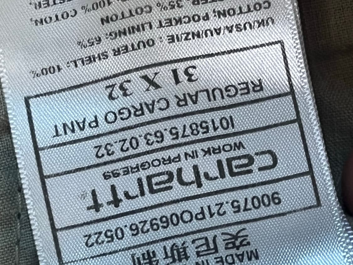 칼하트 카고팬츠 상품이미지4