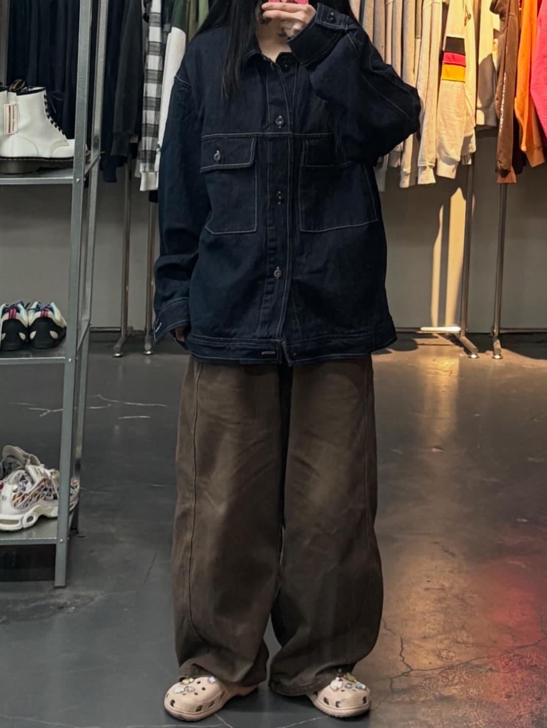 니코앤드 캐주얼 스티치 진청 데님 자켓 A3381 상품이미지1