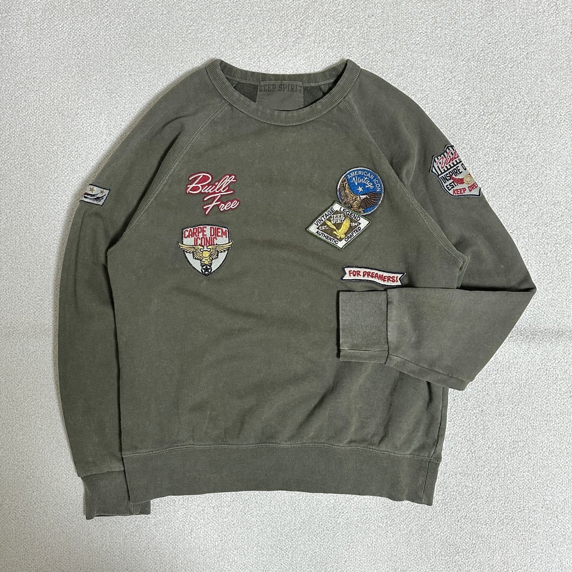 지프 스피릿 와펜 가먼트 맨투맨 상품이미지1