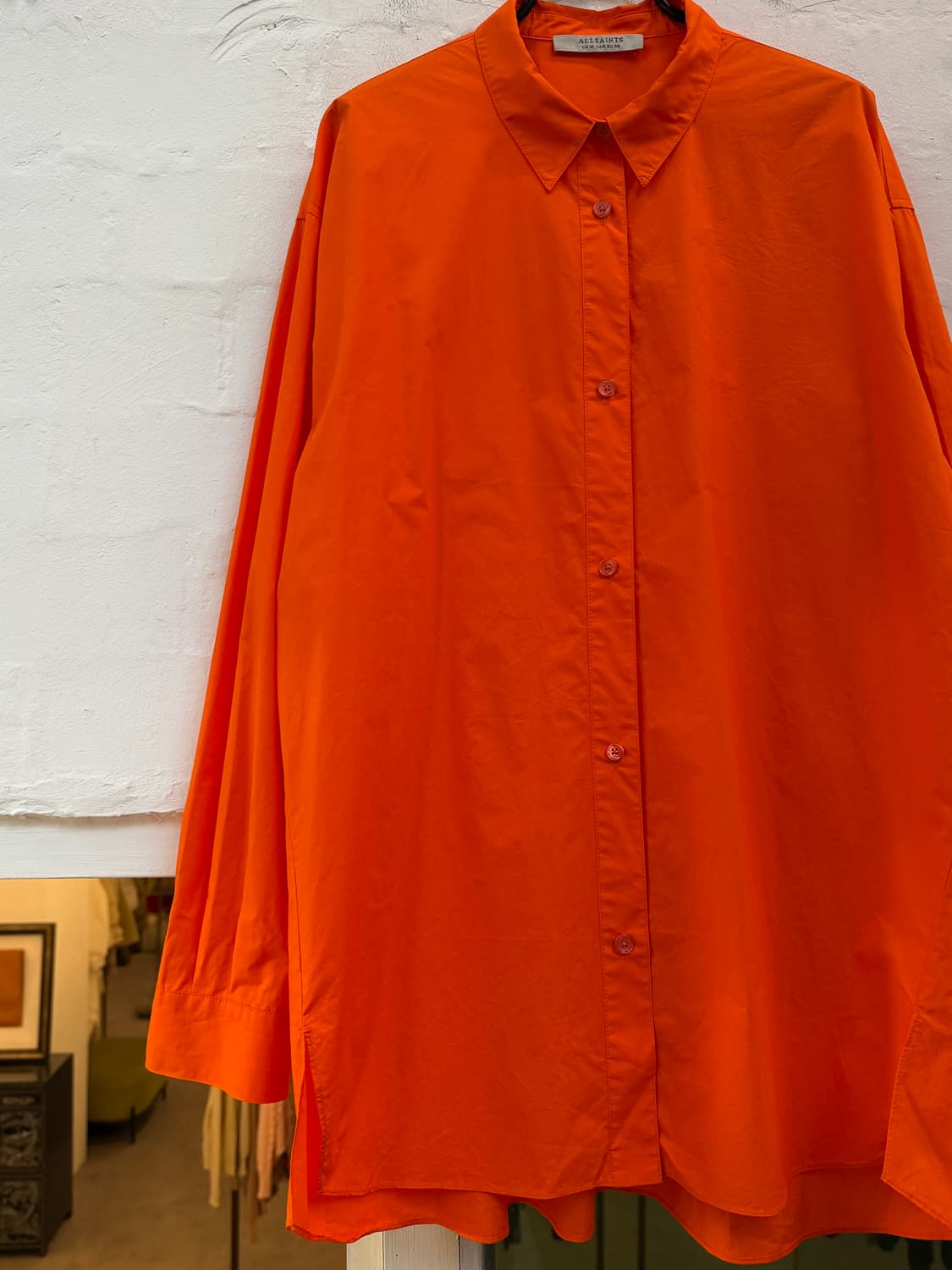 Allsaints 올세인츠 롱 슬리브 셔츠 오렌지 UK 10 상품이미지3