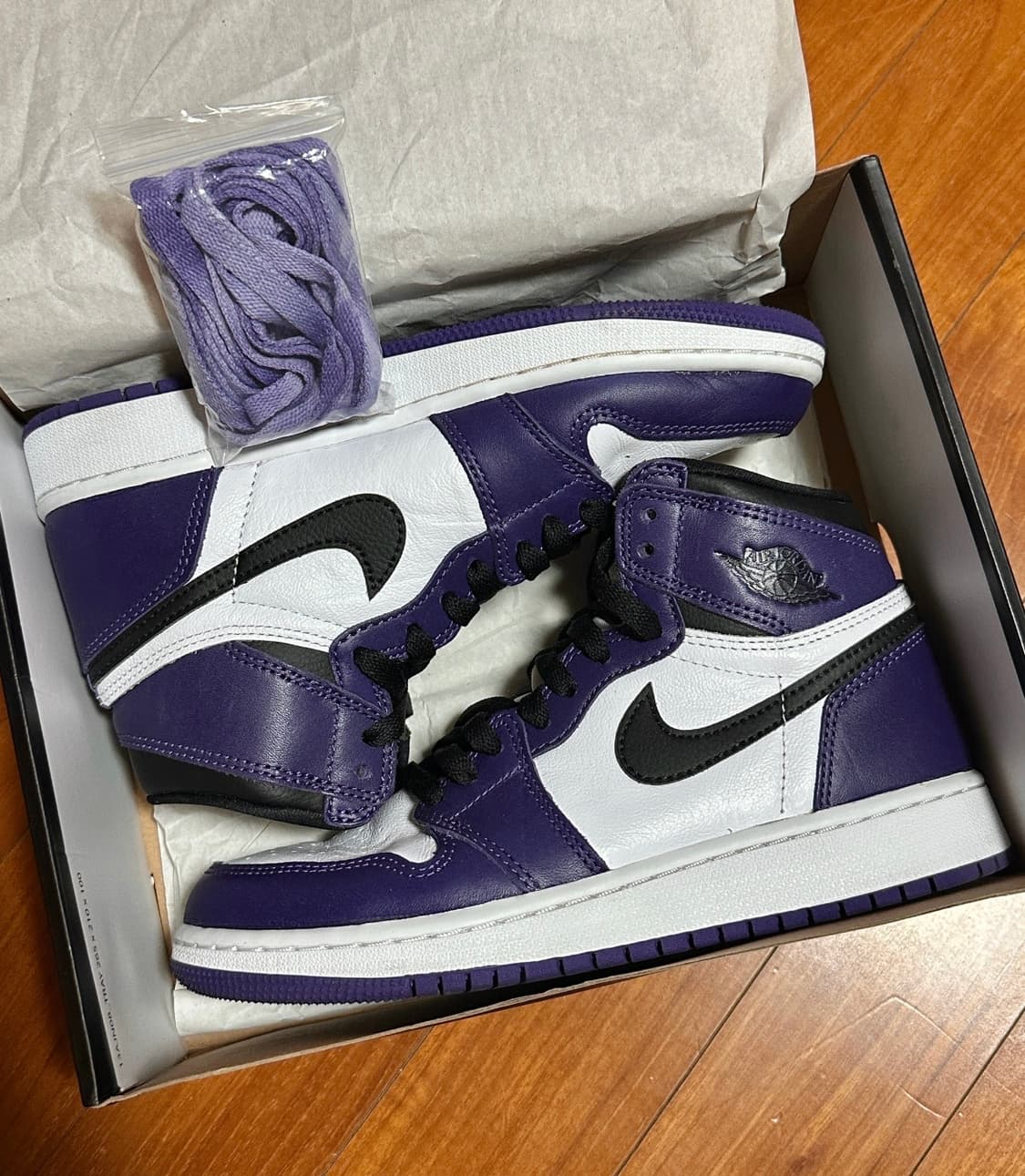 에어조던 레트로하이 OG GS 코트퍼플 235 상품이미지1