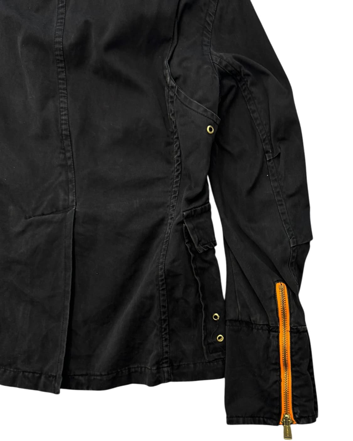 디스퀘어드2 05SS 데님 레이어드 밀리터리 자켓 블랙 상품이미지7