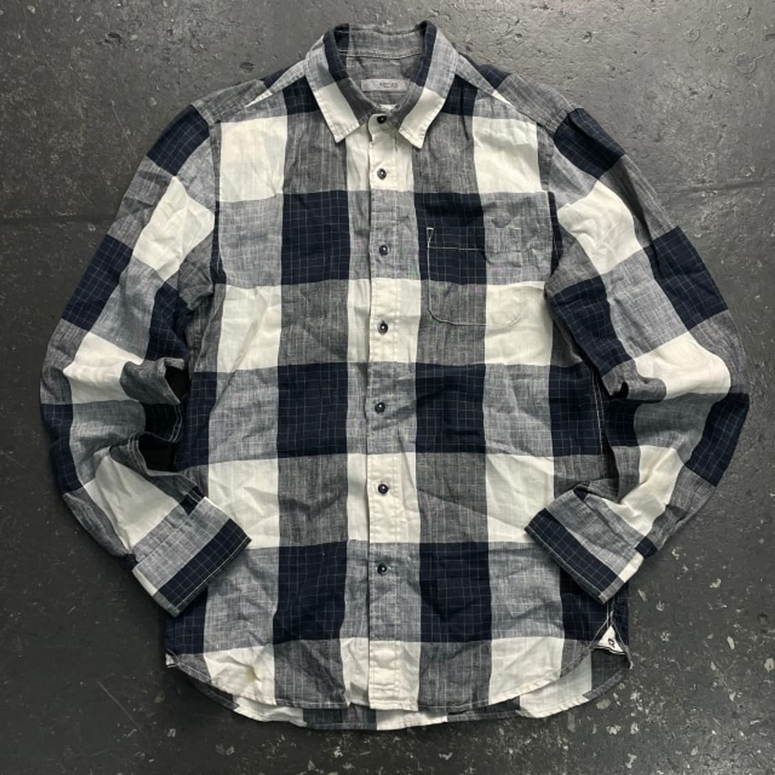 95 시리즈 체크 린넨셔츠 상품이미지1