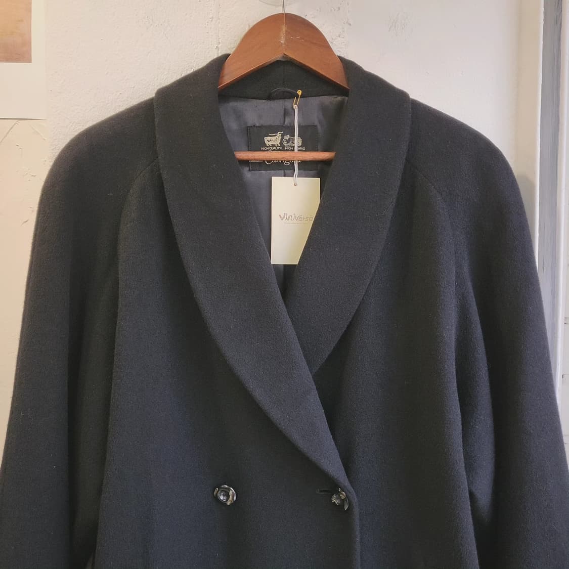 Cashgora 래글런 블랙코트 상품이미지4