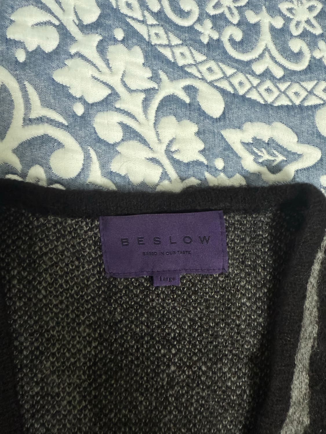 [무료배송][L] 비슬로우 퍼플 모헤어 가디건 상품이미지4