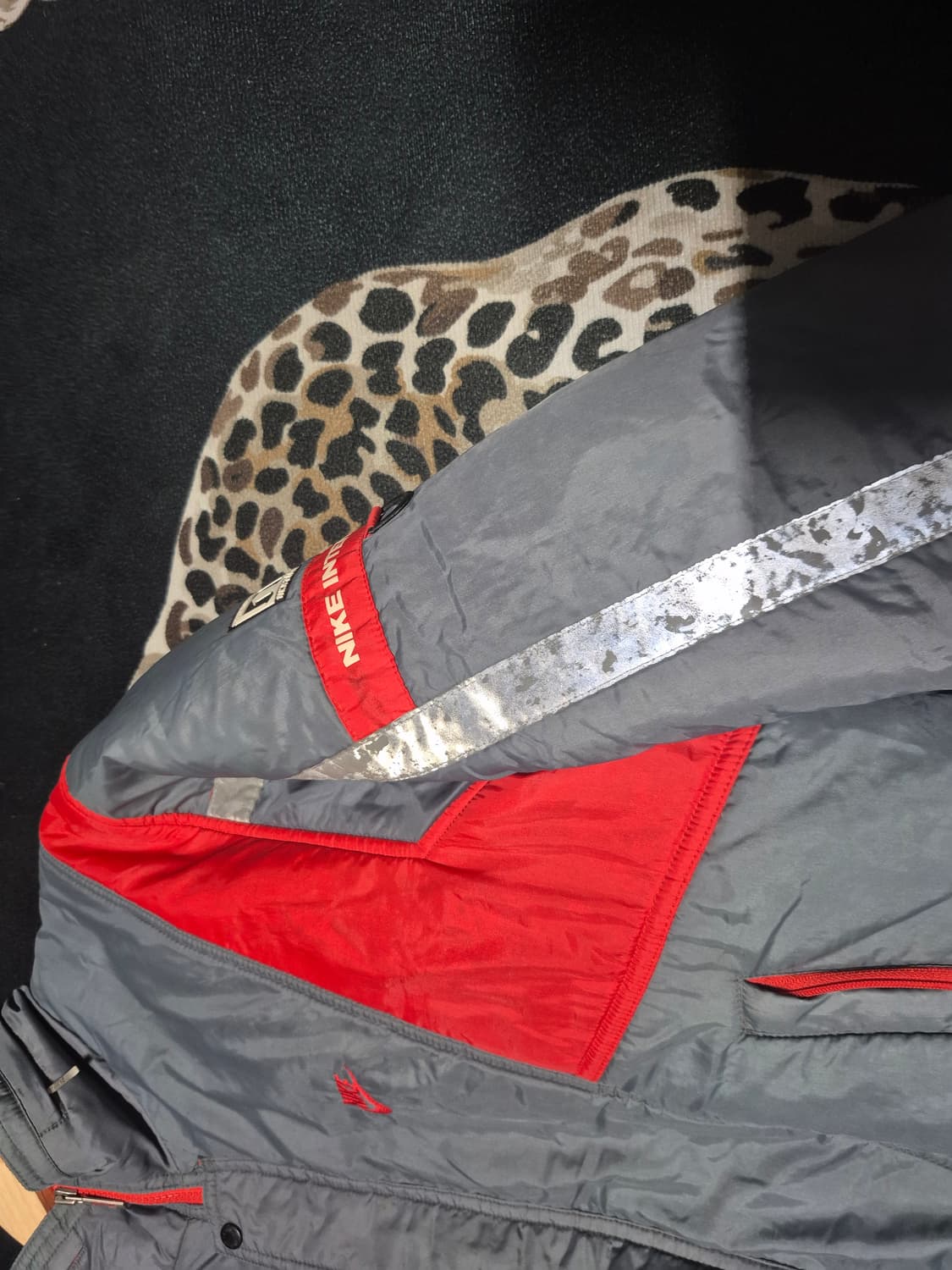 80's 나이키 스카치 리플렉티브 봄버 자켓 L 상품이미지2