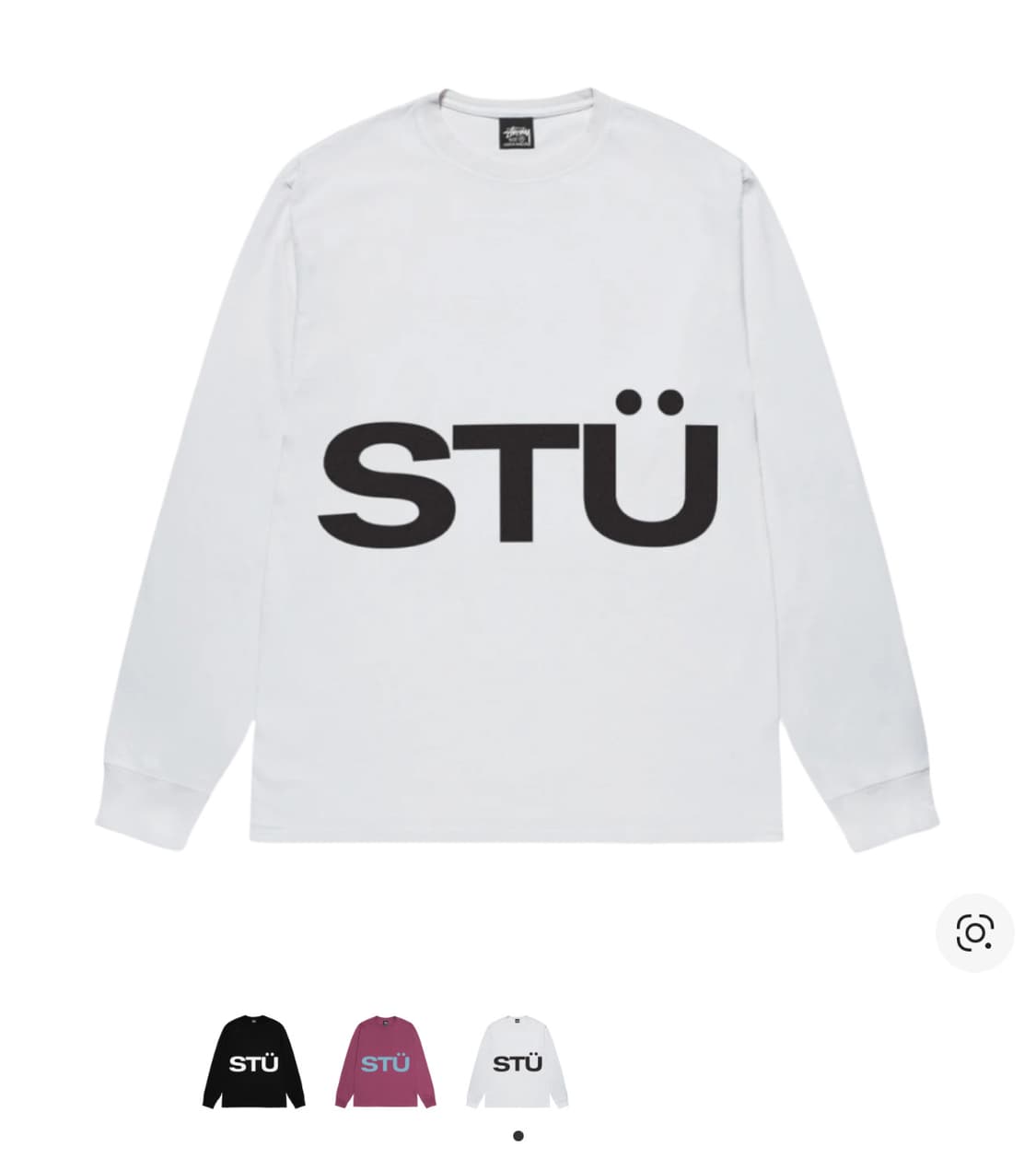 Stussy 올 캡스 롱슬리브 티셔츠 화이트 xl 상품이미지1