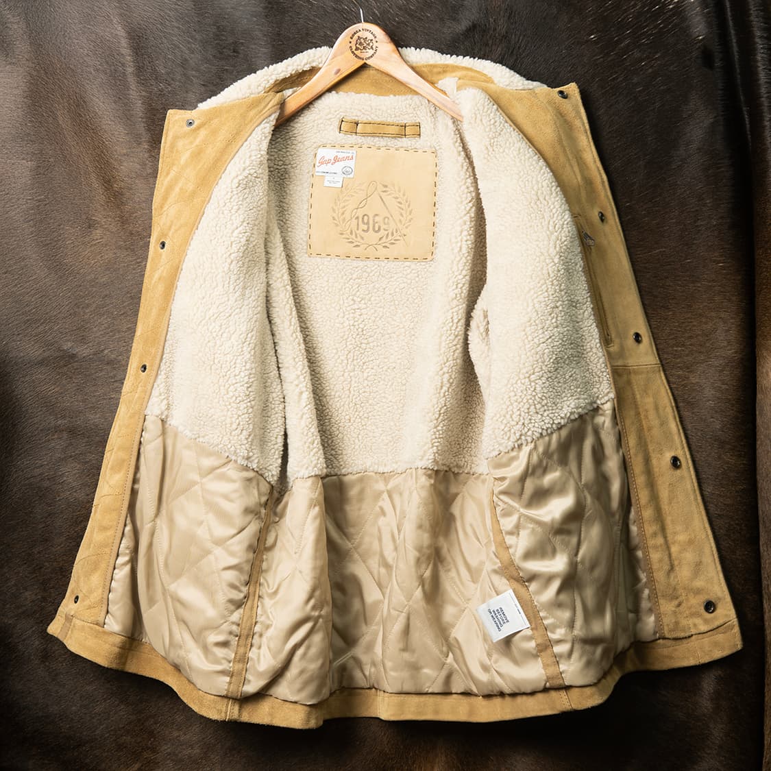 [113] 00s 올드갭 GAP 1969 리얼 스웨이드 랜치코트  상품이미지10