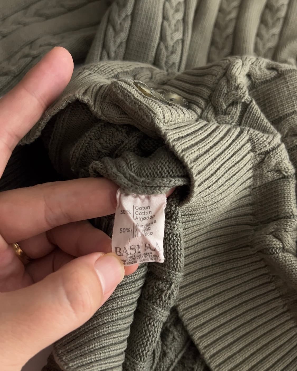 라코스테 꽈배기 니트 가디건 4 상품이미지6