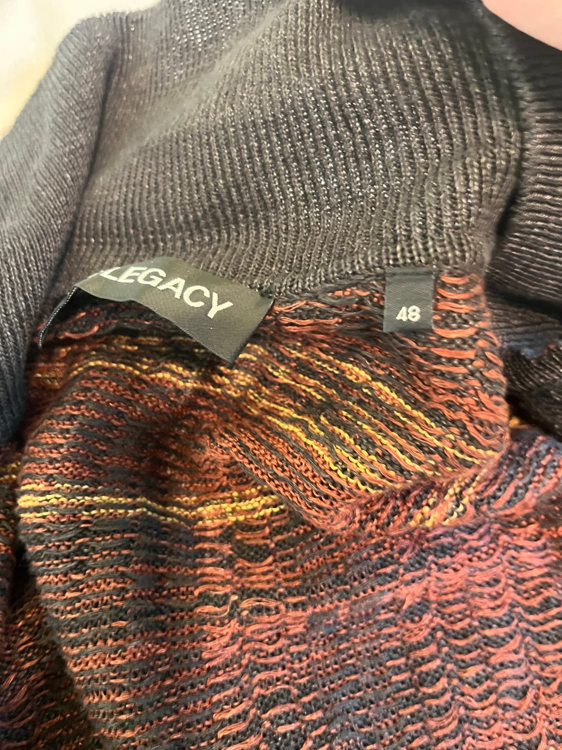 아워레가시 이브닝폴로 가디건 러스트체크 48사이즈 상품이미지3