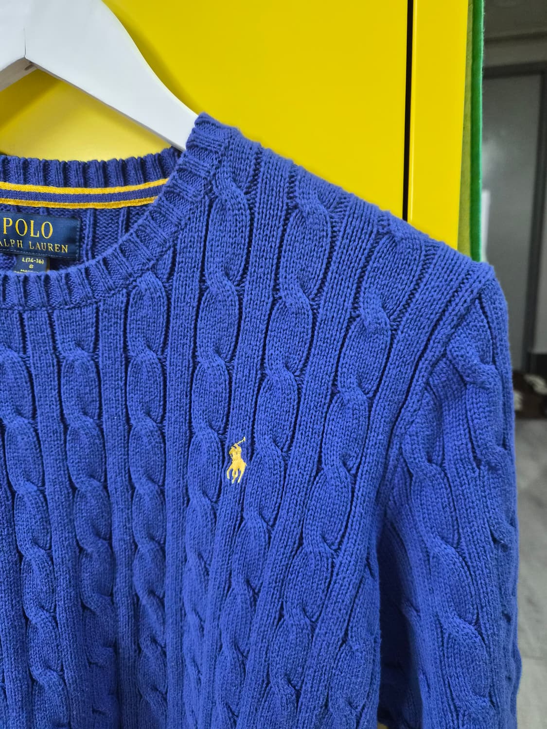 폴로 보이즈 케이블 니트 L (여성55) 상품이미지3