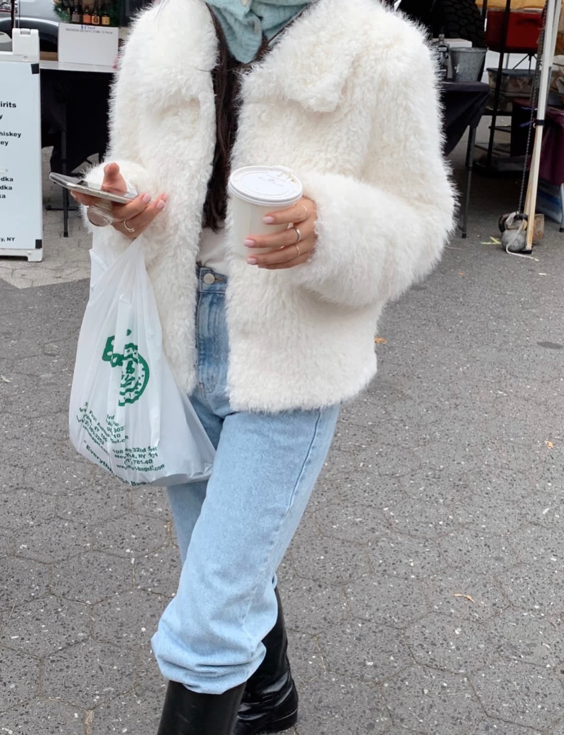 리즈 Needs 노엘 시어링 퍼자켓 상품이미지7