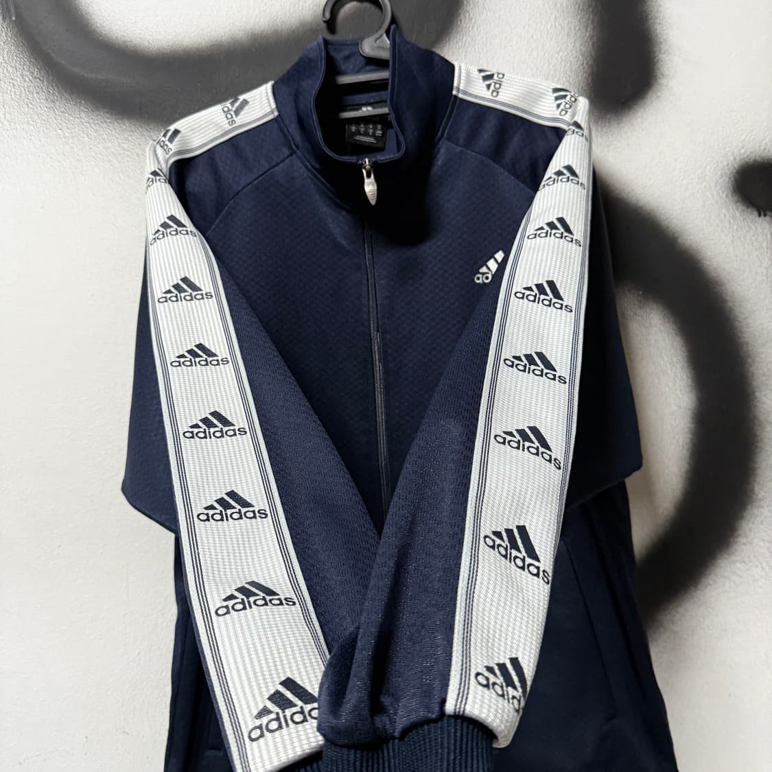 아디다스 올드스쿨 테이핑 디테일 집업 저지 자켓 상품이미지4