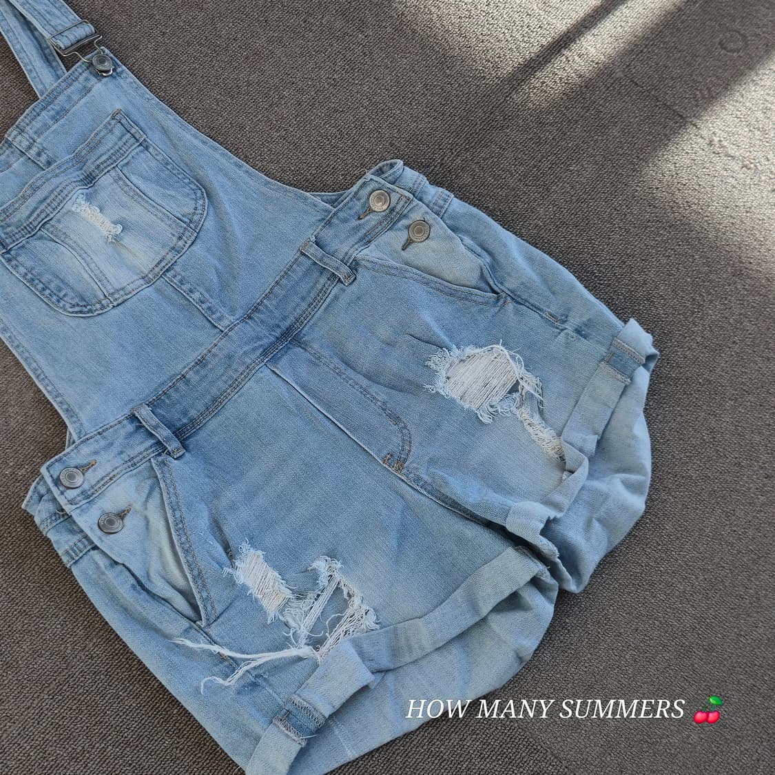 연청 반바지 멜빵 xs  상품이미지5