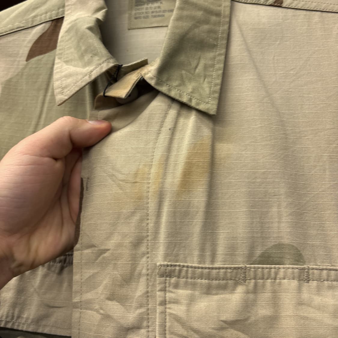 00s US Army 데저트 카모플라쥬 컴뱃 필드자켓 N1137 상품이미지7