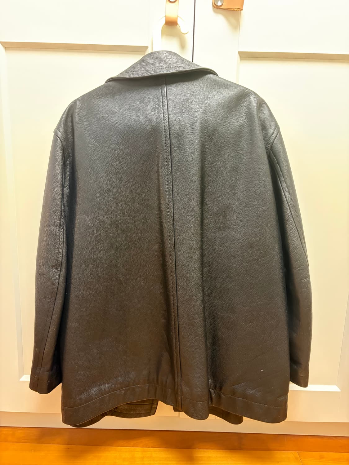 꼼데가르송 트리콧 레더 피코트 상품이미지2