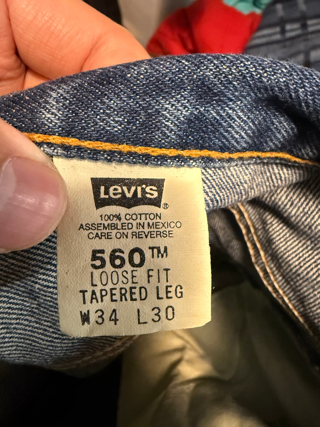 리바이스 560 루즈 테이퍼드 34/32 상품이미지6