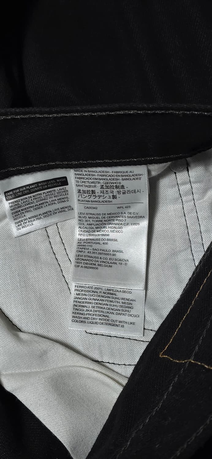 리바이스 511 블랙 데님진 W31 L32 상품이미지3