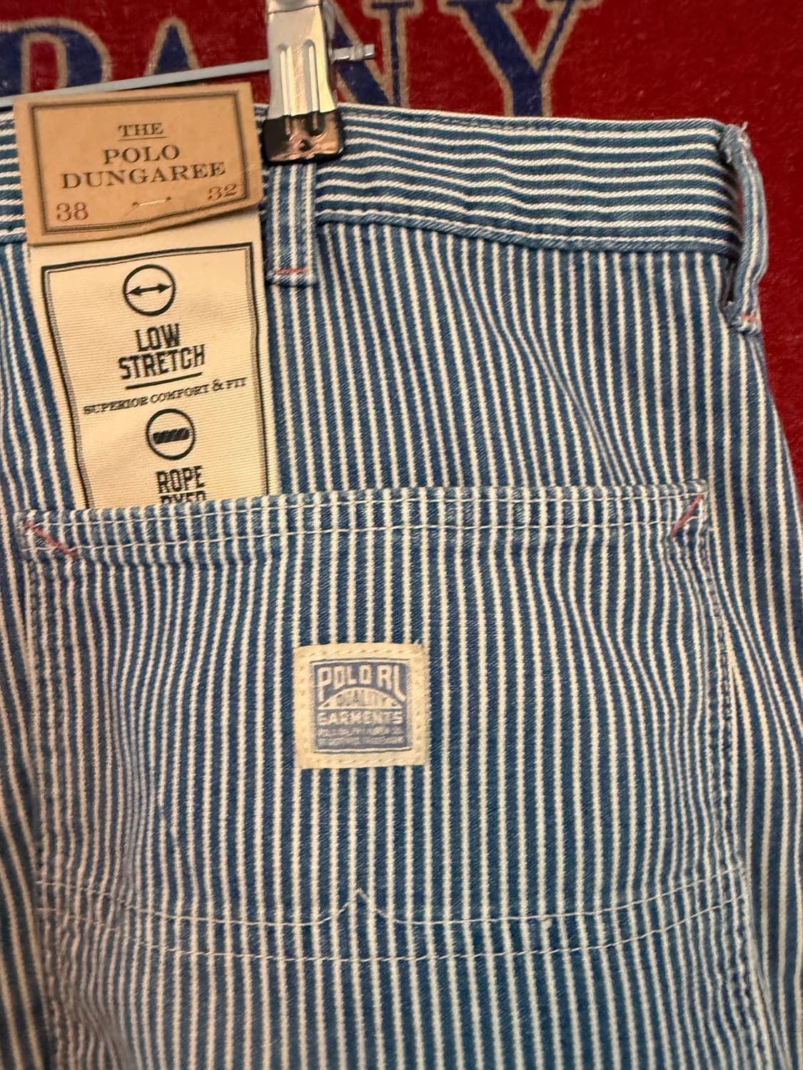 Polo Dungaree 히코리 스트라이프 팬츠 38/32 상품이미지5
