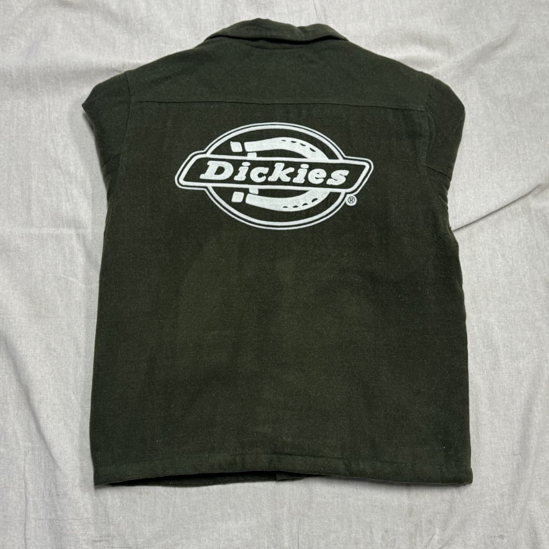 디키즈 카키 누빔 백로고 자수 울 자켓 M 상품이미지1