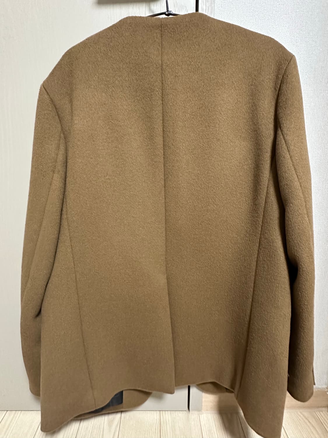 Vine Wool Collarless Blazer_ Lux Brown 상품이미지3