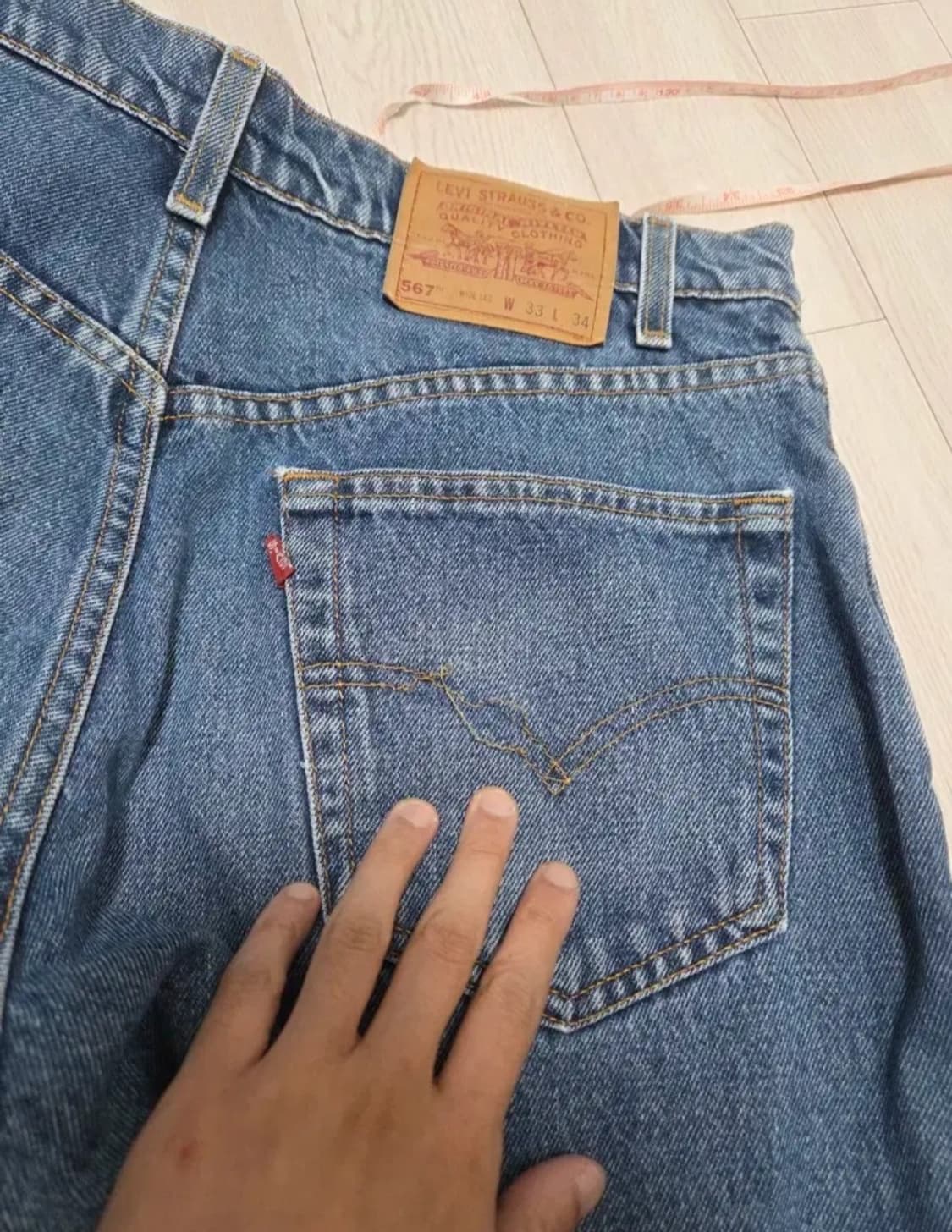 90s 리바이스 567 33사이즈 상품이미지6