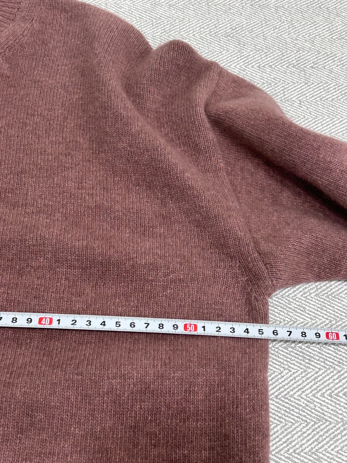 베르노 Verno 폭스 울 라운드 니트 남성 L 상품이미지10