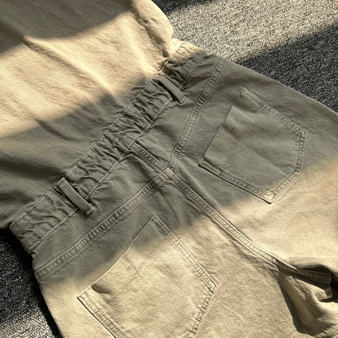 자라 카키 데님 점프슈트 상품이미지6