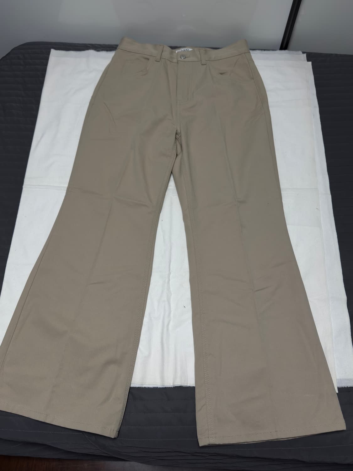 엘무드 / 스터디 와이드 플레어 치노팬츠 (베이지) / 46 상품이미지3