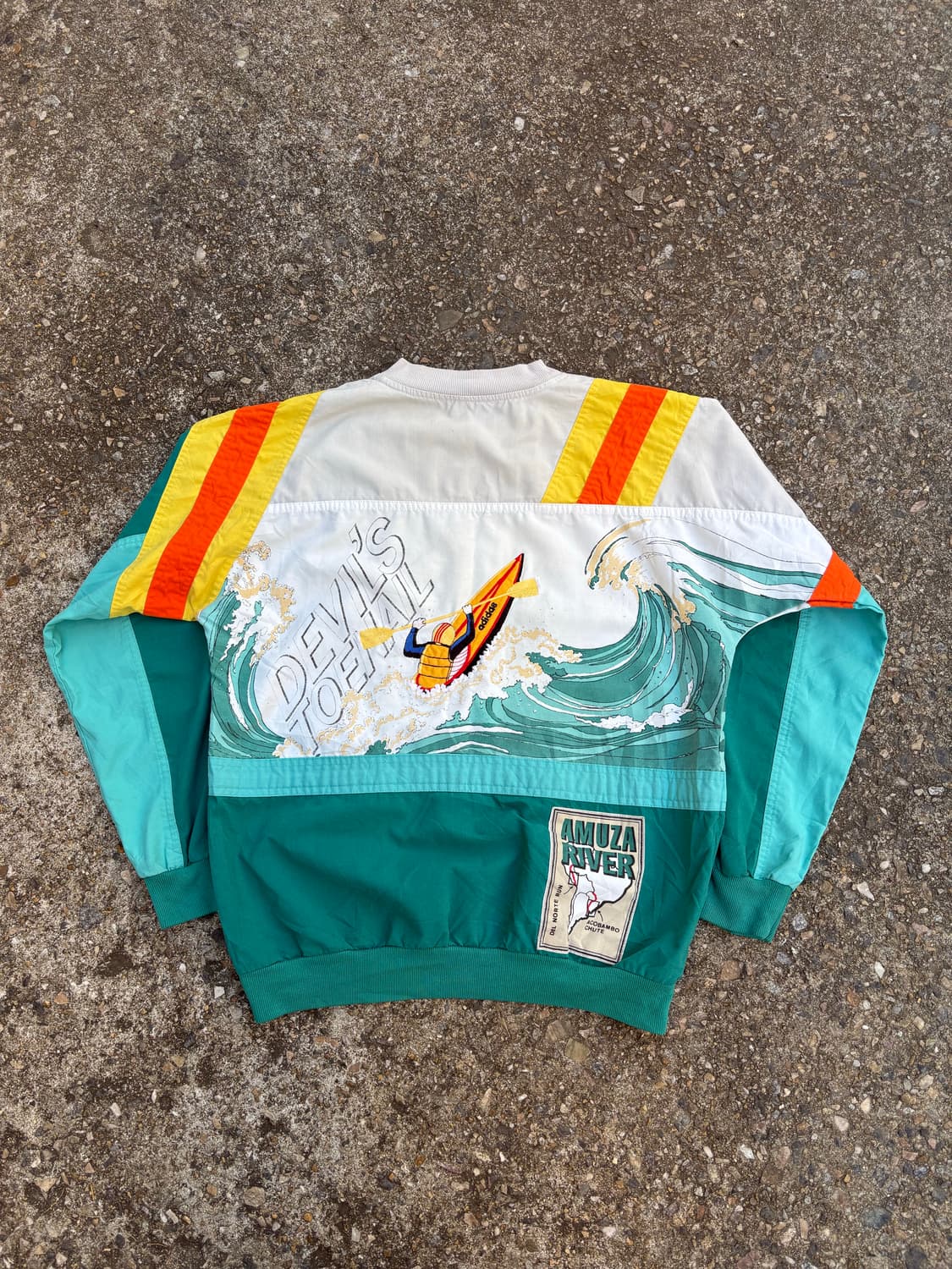 -80s 아디다스 올드스쿨 맨투맨 웜업 점퍼  상품이미지2