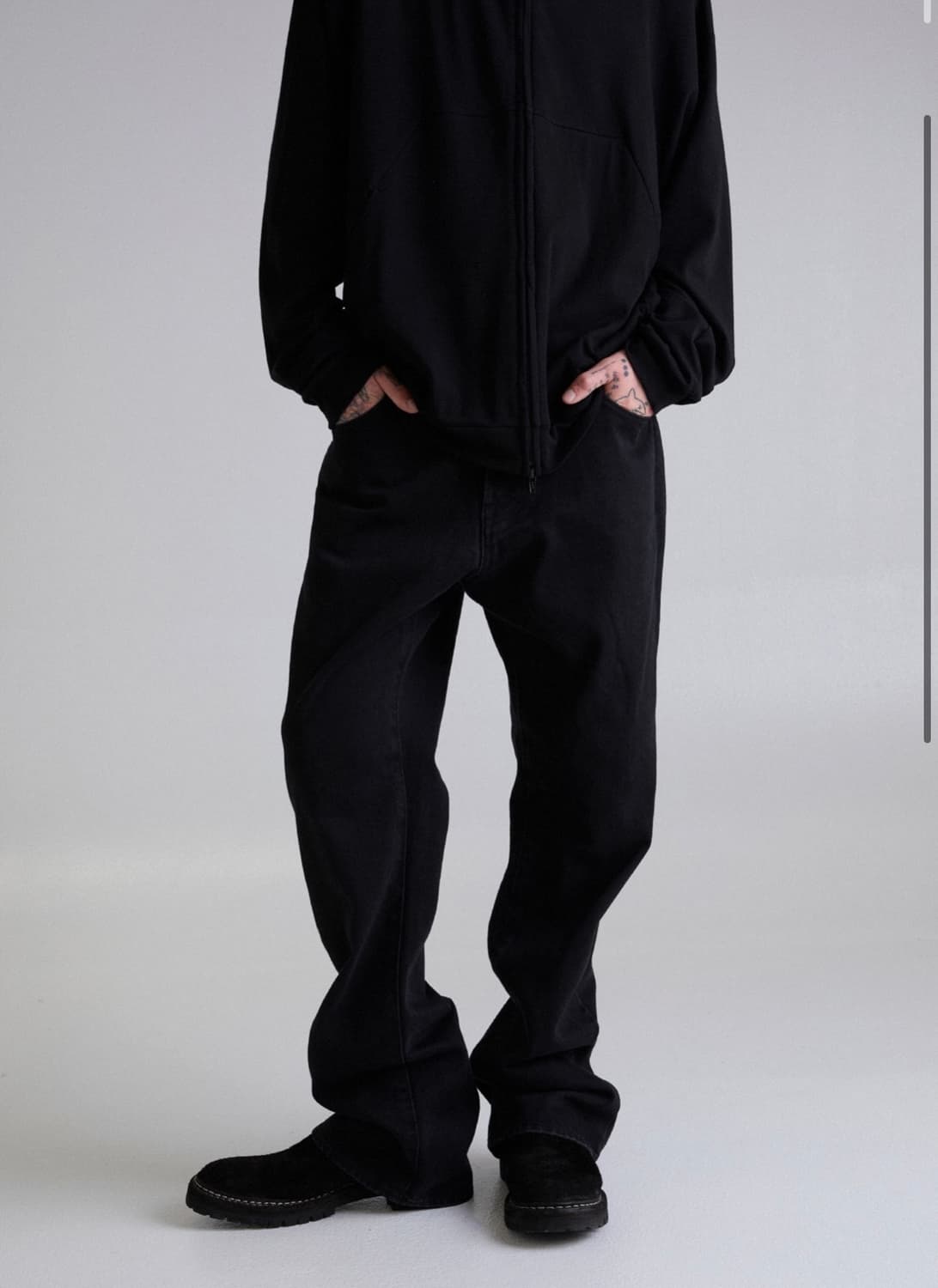 [2] RELAXED FLARE DENIM (FADED BLACK) 상품이미지2