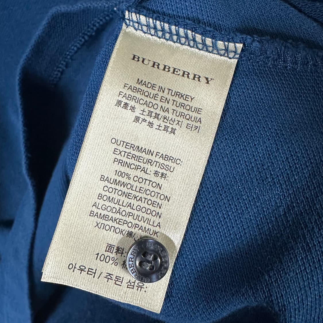 버버리 브릿 하프 폴로 티셔츠 상품이미지4