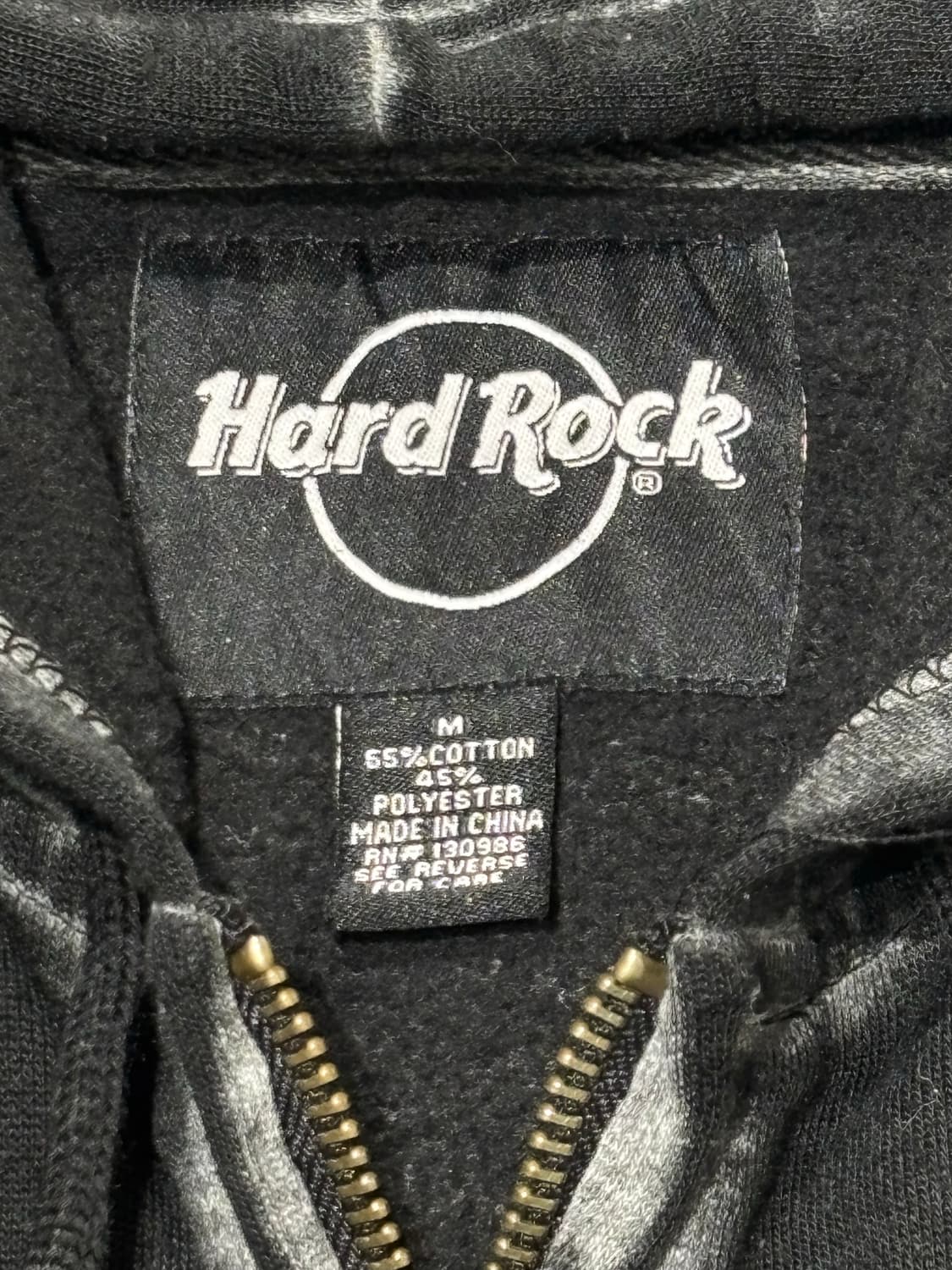 하드락 빅로고 후드집업 상품이미지5