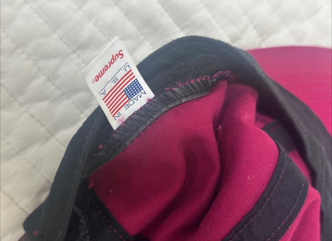 슈프림 워시드 차노 트윌 캠프캡 크랜베리 상품이미지2