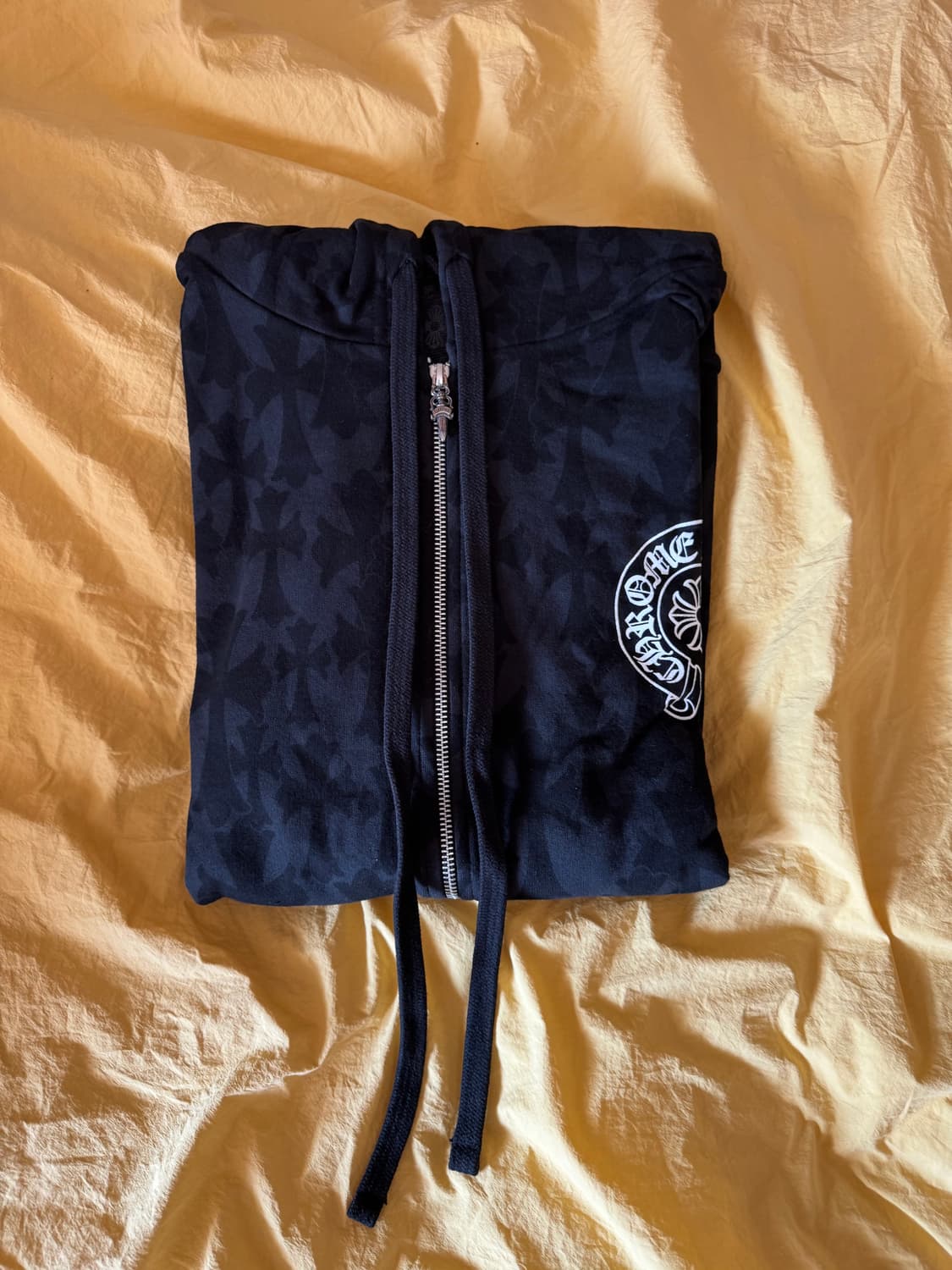 크롬하츠 세메터리 크로스 프린트 풀오버 후드 집업 상품이미지1