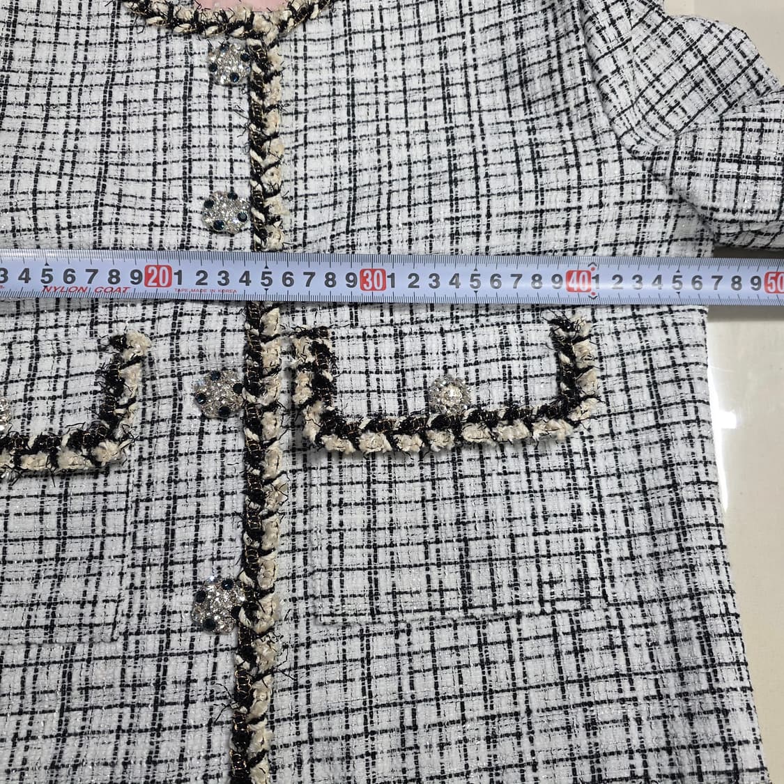 1780 MAYOON 메이윤 트위드 크롭 자켓 / 노카라 상품이미지3