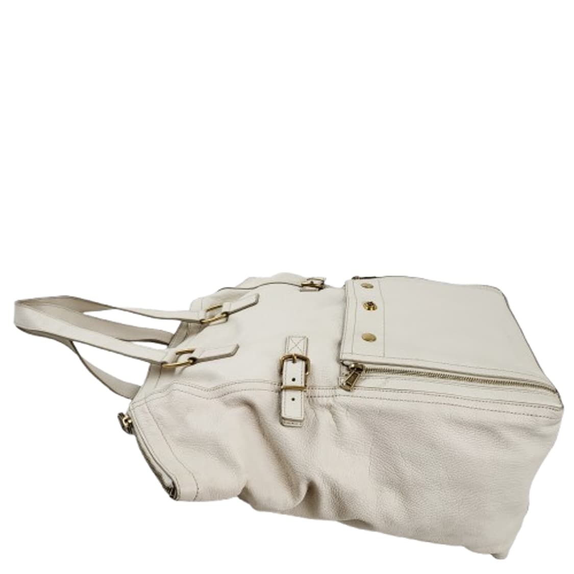 정품 생로랑(입생로랑) 아이보리 가죽 다운타운 백 상품이미지5