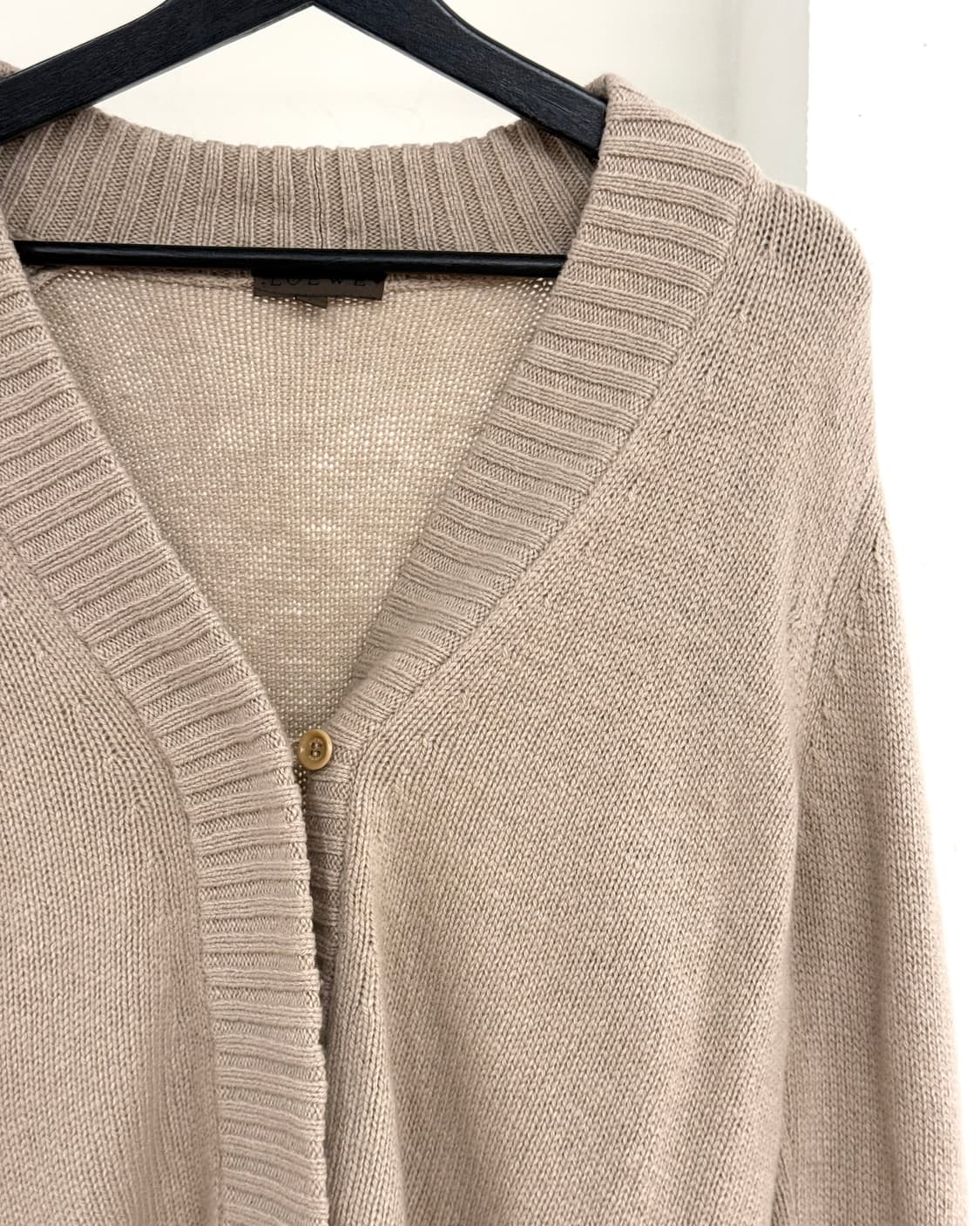 로에베 베이지 타이 백 캐시미어 가디건 상품이미지4