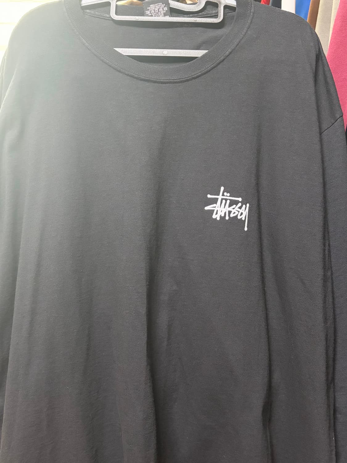 스투시 베이직 롱슬리브 블랙 XL 상품이미지2