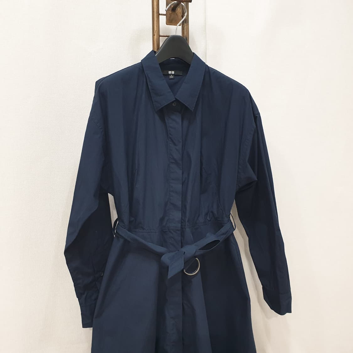 유니클로 벨티드 셔츠 원피스 M 상품이미지2