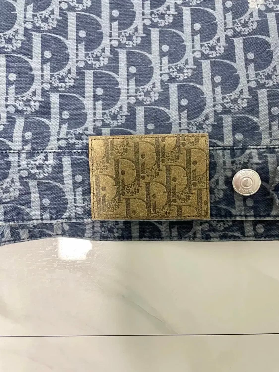 국내미발매 디올 x 데님티어스 오블리크 블루종 자켓 56 새상품 상품이미지6