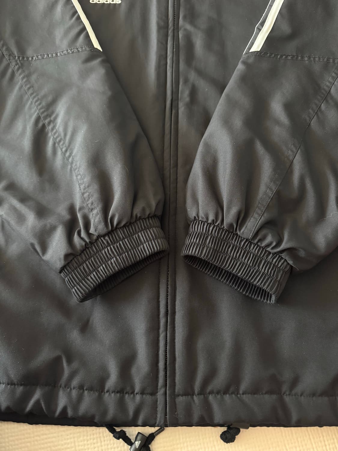 아디다스 00s 올드스쿨 검빨 빅로고 후드점퍼 상품이미지3